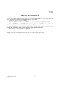 Introduction to Mathematical Proof - Solutions for Problem Set 3 | MATH 310
