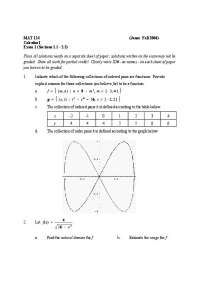 Calculus I Exam 1 - Fall 2004 (MAT 124) - Solutions for Sections 1.1 to 2.3