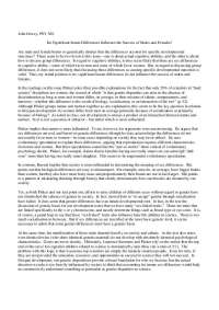 John Dewey's View on Biology, Socialization, and Gender Differences in Science Success - P
