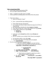 Object-Oriented Design and Abstract Data Types