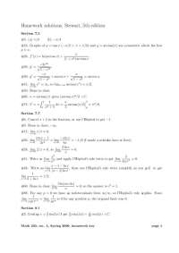 Solved Problems on the Calculus II - Assignment | MATH 230