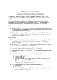 ATSC 5003 Lab: Energy Deposition in Atmosphere - Calculating Layer Development