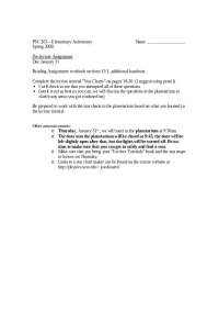 Pre-Lecture Assignment - Elementary Astronomy | PSC 203
