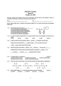 19 Questions - Exam 2 - Genetics 2000 | BIOL 3301