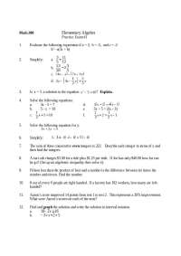 12 Questions on Interval Notation - Examination 1 | MATH 200