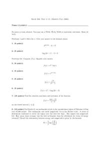 12 Questions on Calculus of Business and Life Sciences - Practice Test 4 | MATH 160