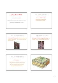 Geologic Time - Geology - Lecture Slides | GS 106