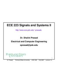 ECE 223 Lecture 14: Discrete and Continuous Time Fourier Transforms and Their Properties