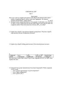 Quiz 1 for General Chemistry with Qualitative Analysis II | CHM 1046C