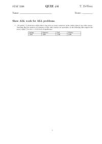 Quiz Questions in STAT 2200: Hypothesis Testing for Retail Sales and Facebook Friends
