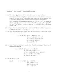 Solved Problems on Real Analysis - Homework 1 | MATH 323