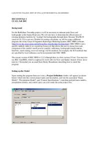 Project Report: HEC-HMS Part I - Hydrology - Fall 2005 | CE 421