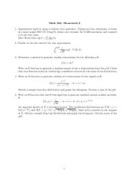 Math 304 Homework 6: Probability and Statistics