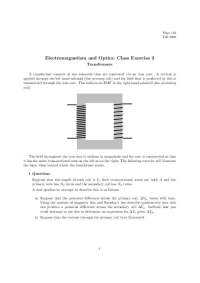 Electromagnetism and Optics: Transformers | PHYS 132