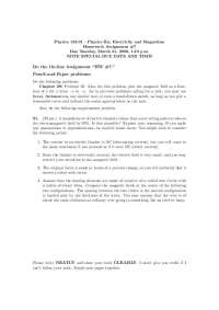 Physics IIa: Electricity and Magnetism Homework Assignment #7