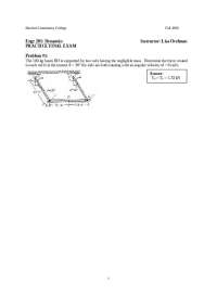 Practice Final Exam - Answer Key - Fall 2006 | ENGR 201
