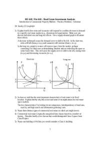 Understanding Rent and Vacancy in Commercial Real Estate Investment Analysis - Prof. Stanl