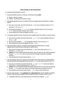 Maxima and Minima of Functions: Finding Absolute and Local Extrema - Prof. Jon W. Lamb