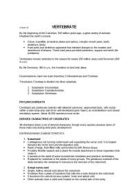 Notes on Vertebrate - Principles of Biology II | BIOL 112