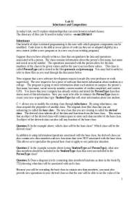 Laboratory 11 Report - Inheritance and Composition | CPSC 220