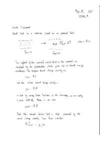 Notes on Electric Displacement - Electromagnetic Theory | PHYS 311