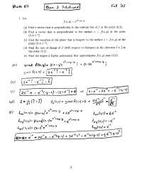 Exam 3 Solutions for Calculus III-Multivariable | MATH 113 | Exams ...