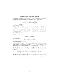 3 Problems for Examination - Advanced Analysis | MATH 515