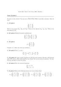 10 Solved Questions for Exam 3 - College Algebra and Elementary Function | MATH 140
