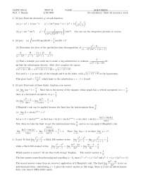 Exam 2 with Solution for Calculus II | MATH 230 - Docsity