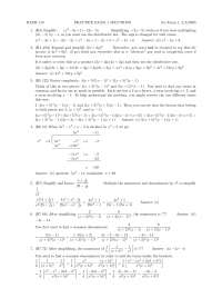 Solutions Practice Exam 1 - Fall 2005 | MATH 110 - Docsity