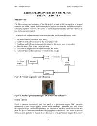 Speed Control a D.C Motor The Motor Driver - Lab 8 | ELEC 3050 - Docsity