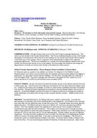 Central Washington University Faculty Senate - Lecture Slides | EDCS 482
