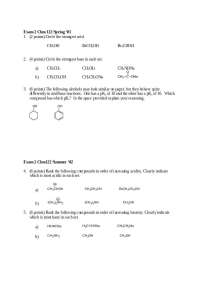 Exam 2 on Introduction to Organic Chemistry | CHM 122