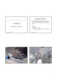Matrix Analysis of Structures - Lecture Slides | CE 445