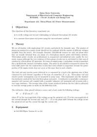 Three Phase AC Power Measurements - Laboratory Experiment 5 | ECE 225