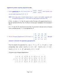 8 Solved Problems on Applied Linear Algebra I - Homework | MTH 261 ...