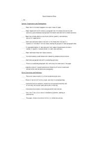 Essay Evaluation Sheet - English Composition I | ENG 101