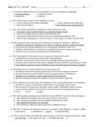 Questions in Quiz 2 - HY of Western Civilization I | HY 101 - Docsity