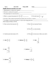 25 Questions for Test 1 - Foundations Of Mathematics | MAT 1012