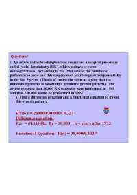 Mathematical Modelling and Precalculus I - Problems with Solution | MATH 130