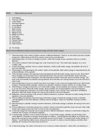16 Problems on the Thermal Energy - Quiz 5 | PHYS 141