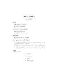 Test 3 Review - Study Guide - Calculus I | MATH 1431 - Docsity