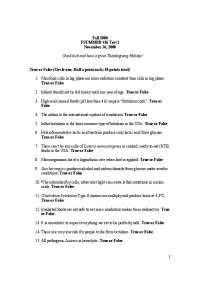Exam 2 Questions for Food Microbiology | MMBB 416