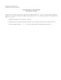 Project 1 Practice - Complex Variables | MATH 355 - Docsity