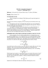 Topographic Waves - Atmospheric Dynamics 2 | ESCI 343