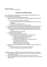 Neoclassicism & Phillis Wheatley: Influence on African American Lit - Prof. Derek Royal