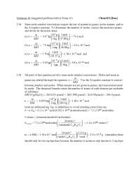 Exam 1 Question with Solutions - General Chemistry I | CHEM 151 - Docsity