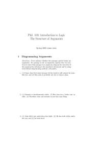 Logic: Diagramming and Analyzing Arguments - Prof. John G. Moore