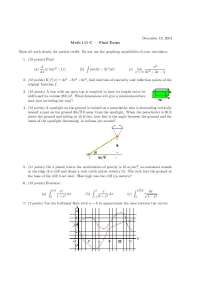Math 111C Final Exam Solutions