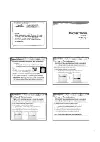 Lecture Slides on Thermodynamics - Concepts of Physics | PH 104